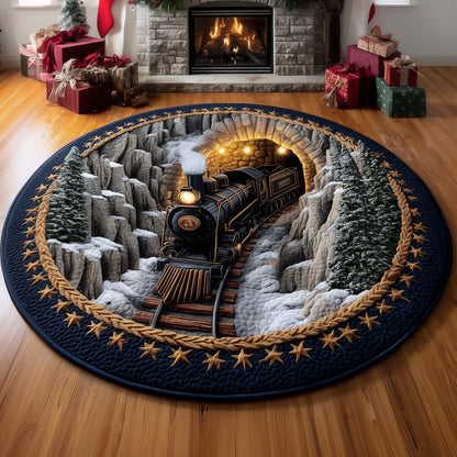 Golden Tunnel Railway Quilted Round Mat GFTOYC1261