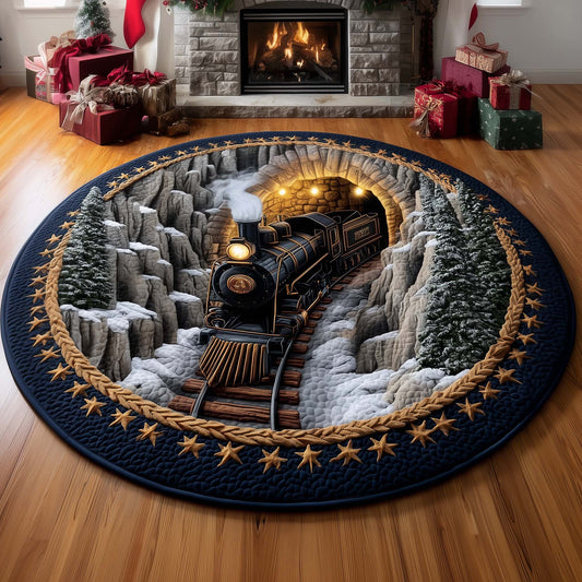 Golden Tunnel Railway Quilted Round Mat GFTOYC1261