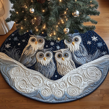 Winter Night Owls Quilted Tree Skirt GFTOYC1267