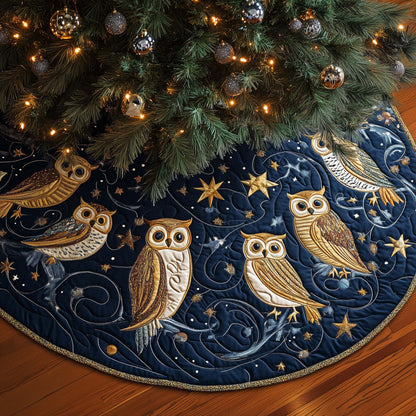 Winter Night Owls Quilted Tree Skirt GFTOYC1271