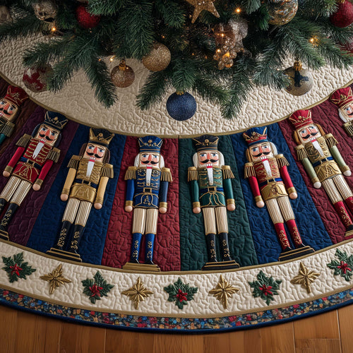 Elegant Nutcracker Quilted Tree Skirt GFTOYC1288