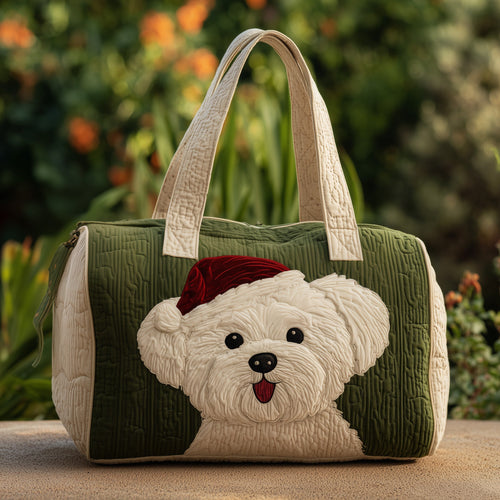 Noel Poodle Quilted Duffle Bag GFTOYC12