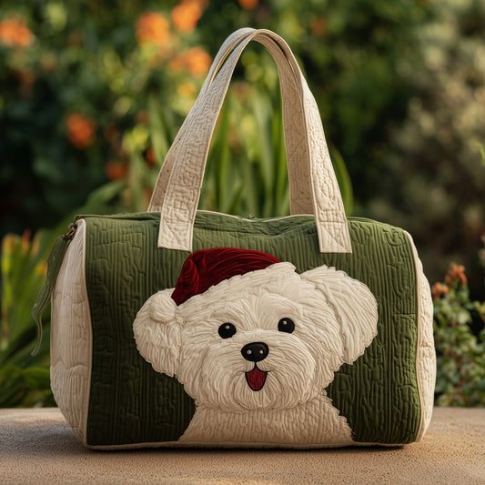 Noel Poodle Quilted Duffle Bag GFTOYC12
