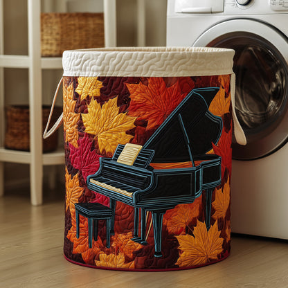 Autumn Piano Quilted Laundry Basket GFTOYC130