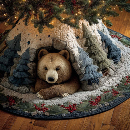Cozy Bear Quilted Tree Skirt GFTOYC1317