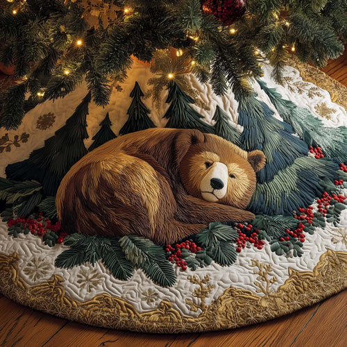 Cozy Bear Quilted Tree Skirt GFTOYC1318