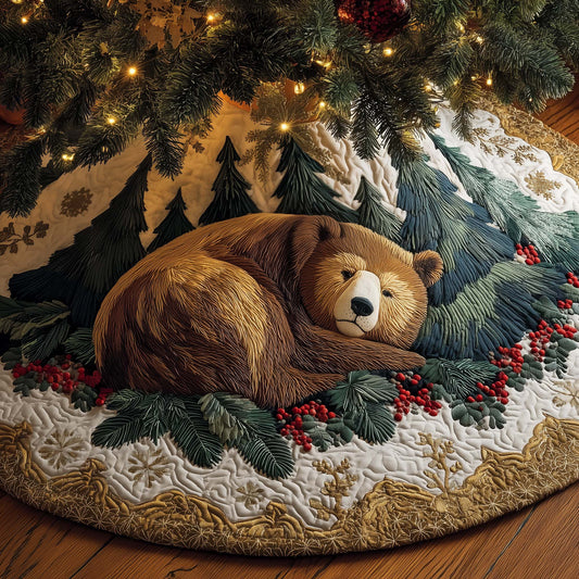 Cozy Bear Quilted Tree Skirt GFTOYC1318