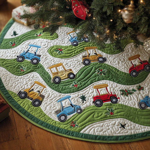 Golf Dream Quilted Tree Skirt GFTOYC1339