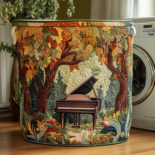 Forest Piano Quilted Laundry Basket GFTOYC133
