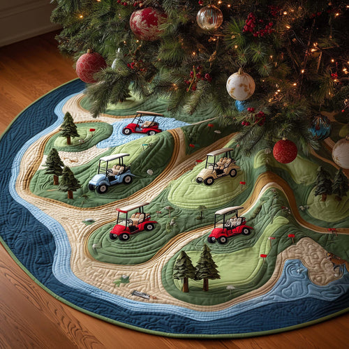 Golf Dream Quilted Tree Skirt GFTOYC1340