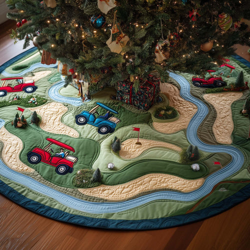 Golf Dream Quilted Tree Skirt GFTOYC1341