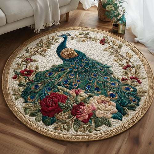 Majestic Feathers Quilted Round Mat GFTOYC1342