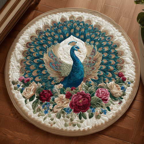 Majestic Feathers Quilted Round Mat GFTOYC1344