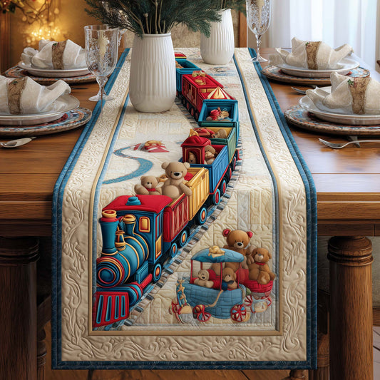 Toyland Railway Quilted Table Runner GFTOYC1371