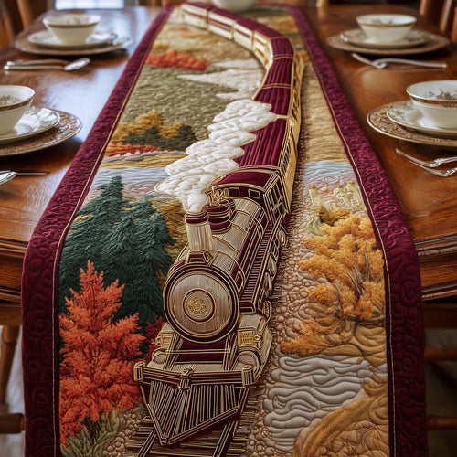 Golden Steam Heritage Quilted Table Runner GFTOYC1372