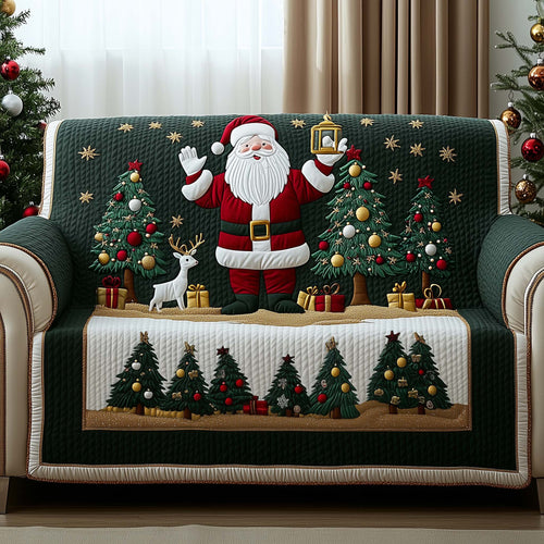 Santa Bliss Quilted Sofa Cover GFTOYC1381