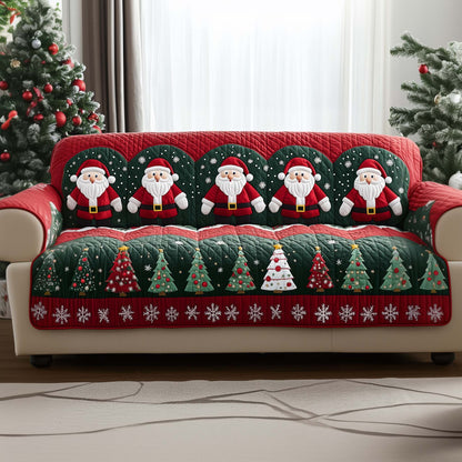 Santa Bliss Quilted Sofa Cover GFTOYC1382