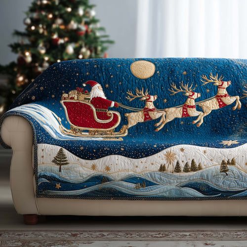 Santa Bliss Quilted Sofa Cover GFTOYC1383