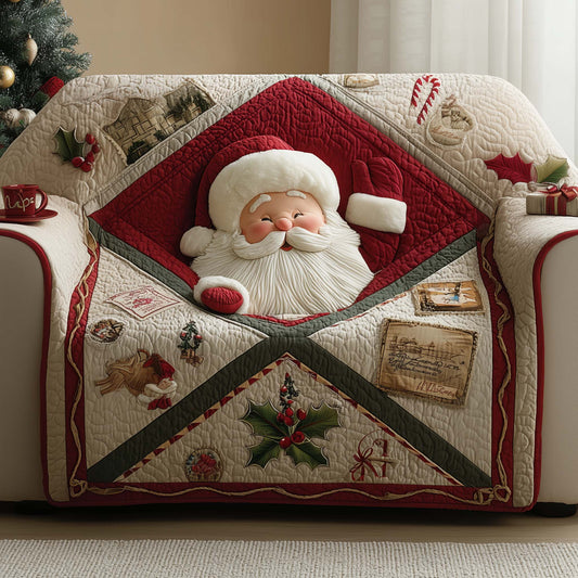 Santa Bliss Quilted Sofa Cover GFTOYC1384