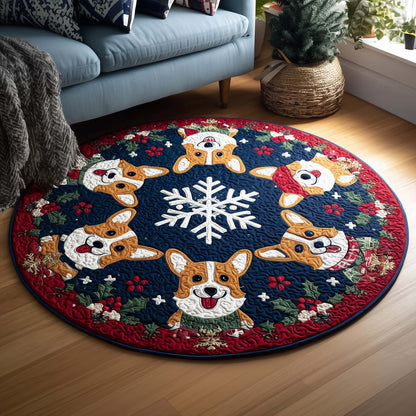 Corgi Charm Quilted Round Mat GFTOYC1400