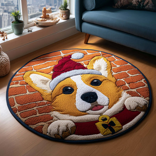 Corgi Charm Quilted Round Mat GFTOYC1401