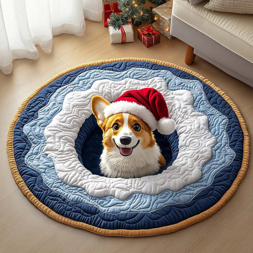 Corgi Charm Quilted Round Mat GFTOYC1403