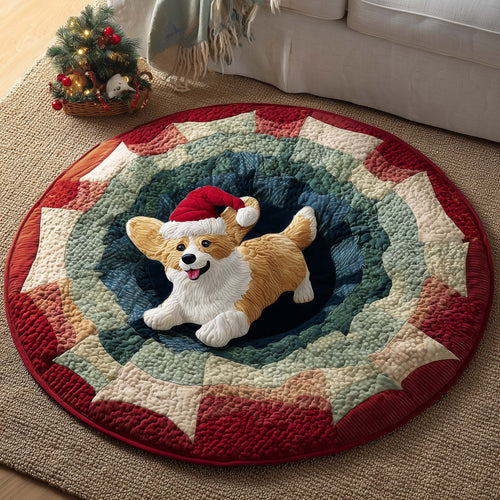 Corgi Charm Quilted Round Mat GFTOYC1405