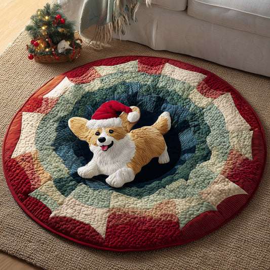 Corgi Charm Quilted Round Mat GFTOYC1405