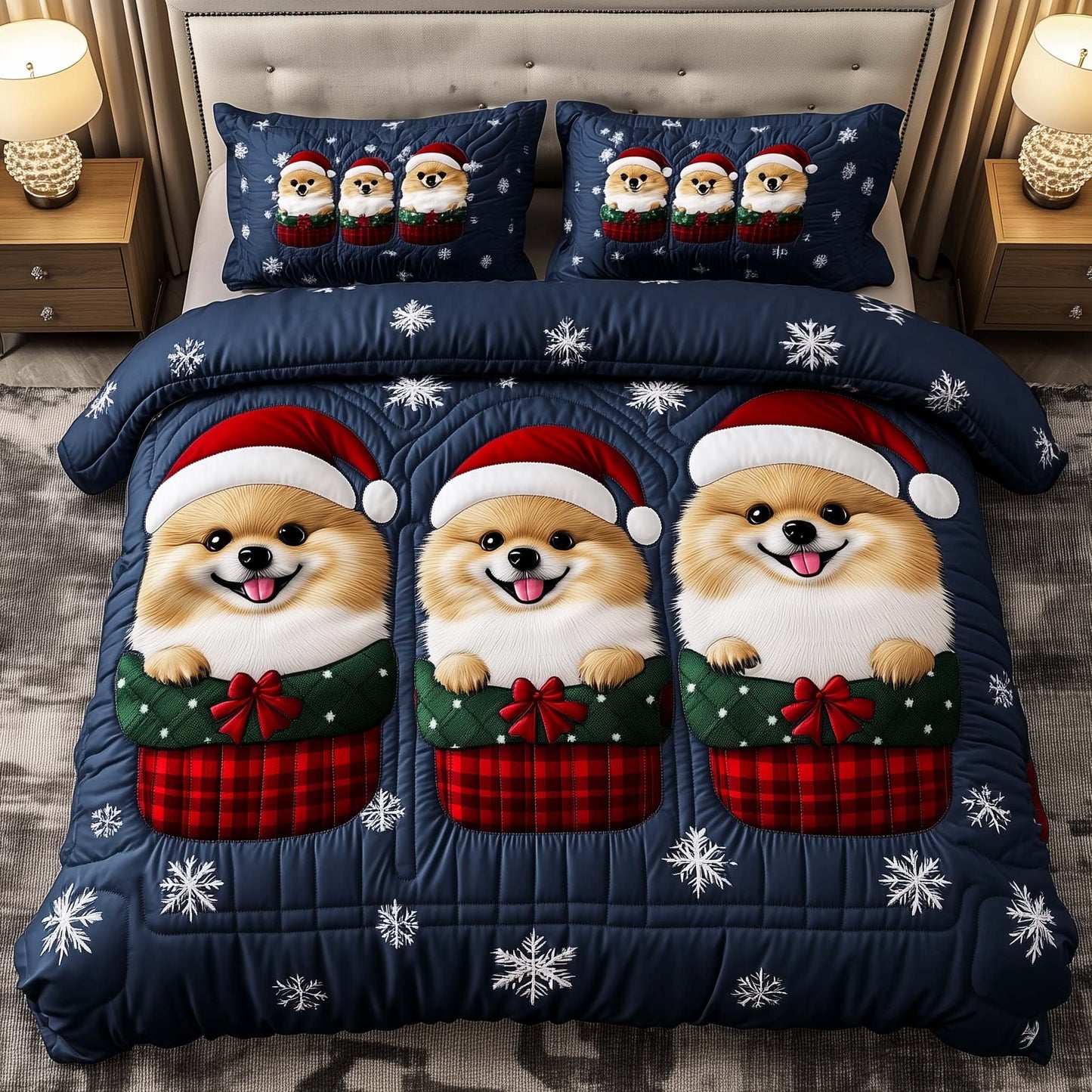 Pomeranian Pocket Duvet Cover Set GFTOYC1427