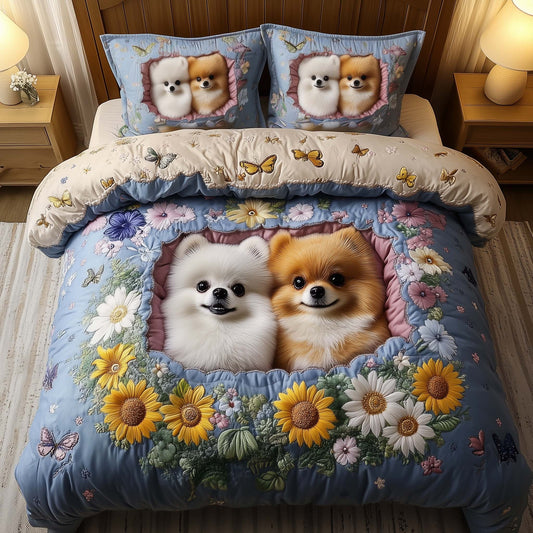 Pomeranian Pocket Duvet Cover Set GFTOYC1428