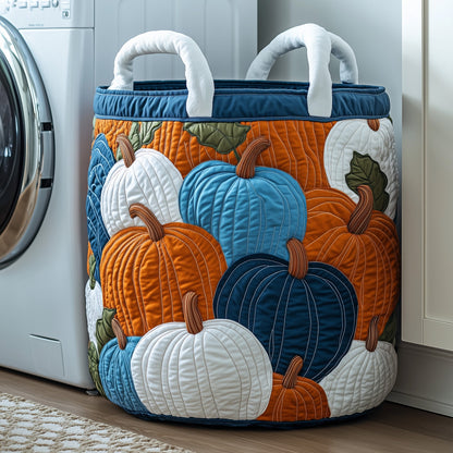 Autumn Pumpkin Quilted Laundry Basket GFTOYC144