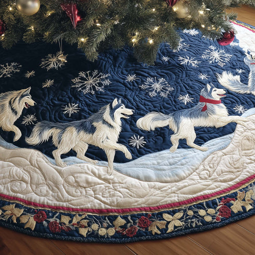 Husky Charm Quilted Tree Skirt GFTOYC1442
