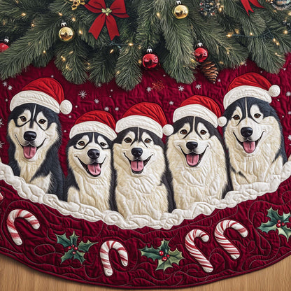 Husky Charm Quilted Tree Skirt GFTOYC1443