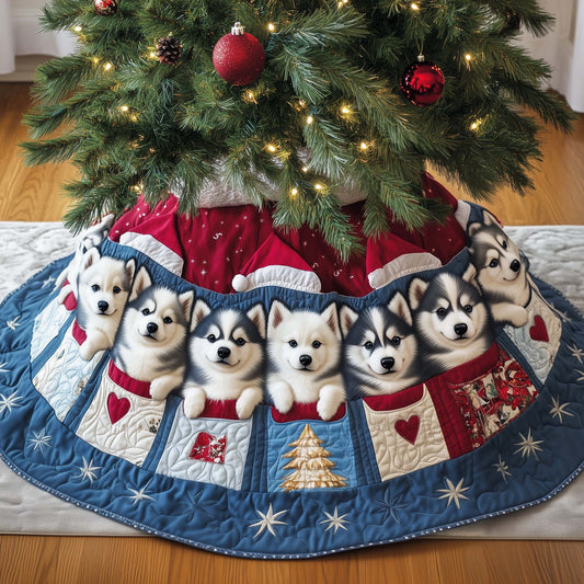 Husky Charm Quilted Tree Skirt GFTOYC1444