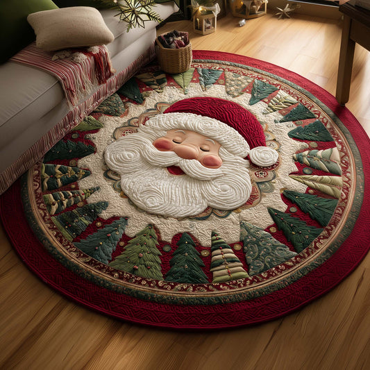 Santa Charm Quilted Round Mat GFTOYC1450