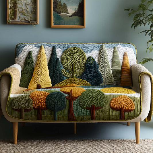 Serene Pines Quilted Sofa Cover GFTOYC1472