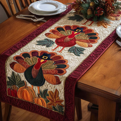 Thanksgiving Turkey Quilted Table Runner GFTOYC1528