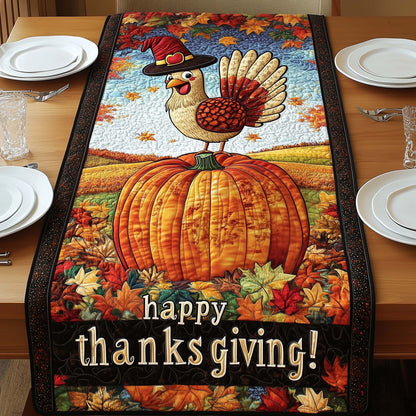 Thanksgiving Turkey Quilted Table Runner GFTOYC1531