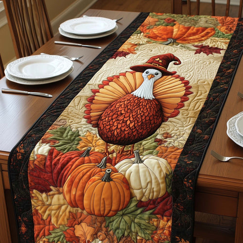 Thanksgiving Turkey Quilted Table Runner GFTOYC1532
