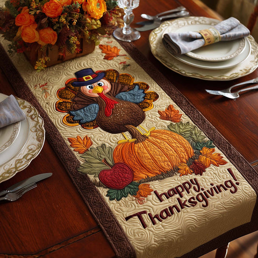 Thanksgiving Turkey Quilted Table Runner GFTOYC1533
