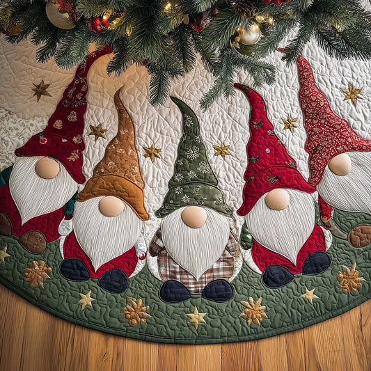 Merry Gnome Quilted Tree Skirt GFTOYC1534