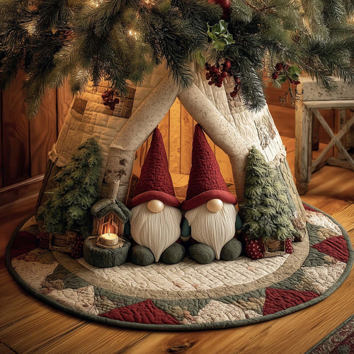 Merry Gnome Quilted Tree Skirt GFTOYC1536