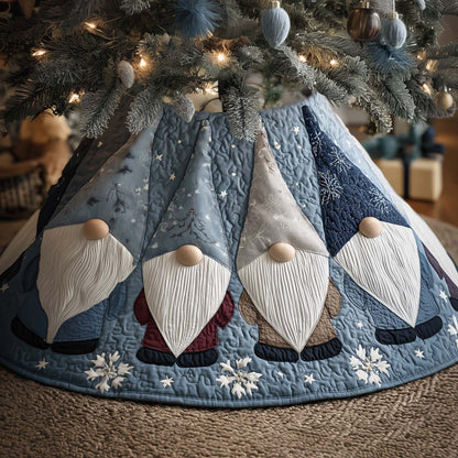 Merry Gnome Quilted Tree Skirt GFTOYC1537