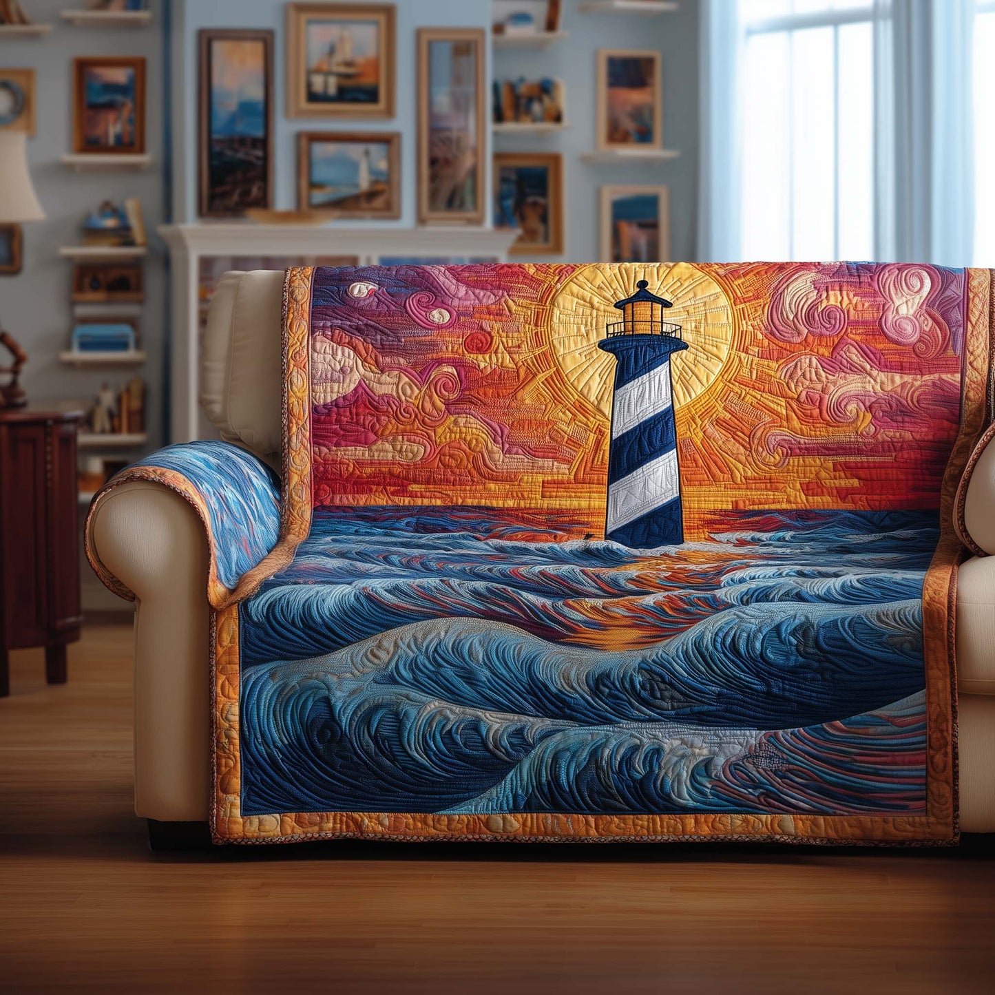 Guiding Light Quilted Sofa Cover GFTOYC1569