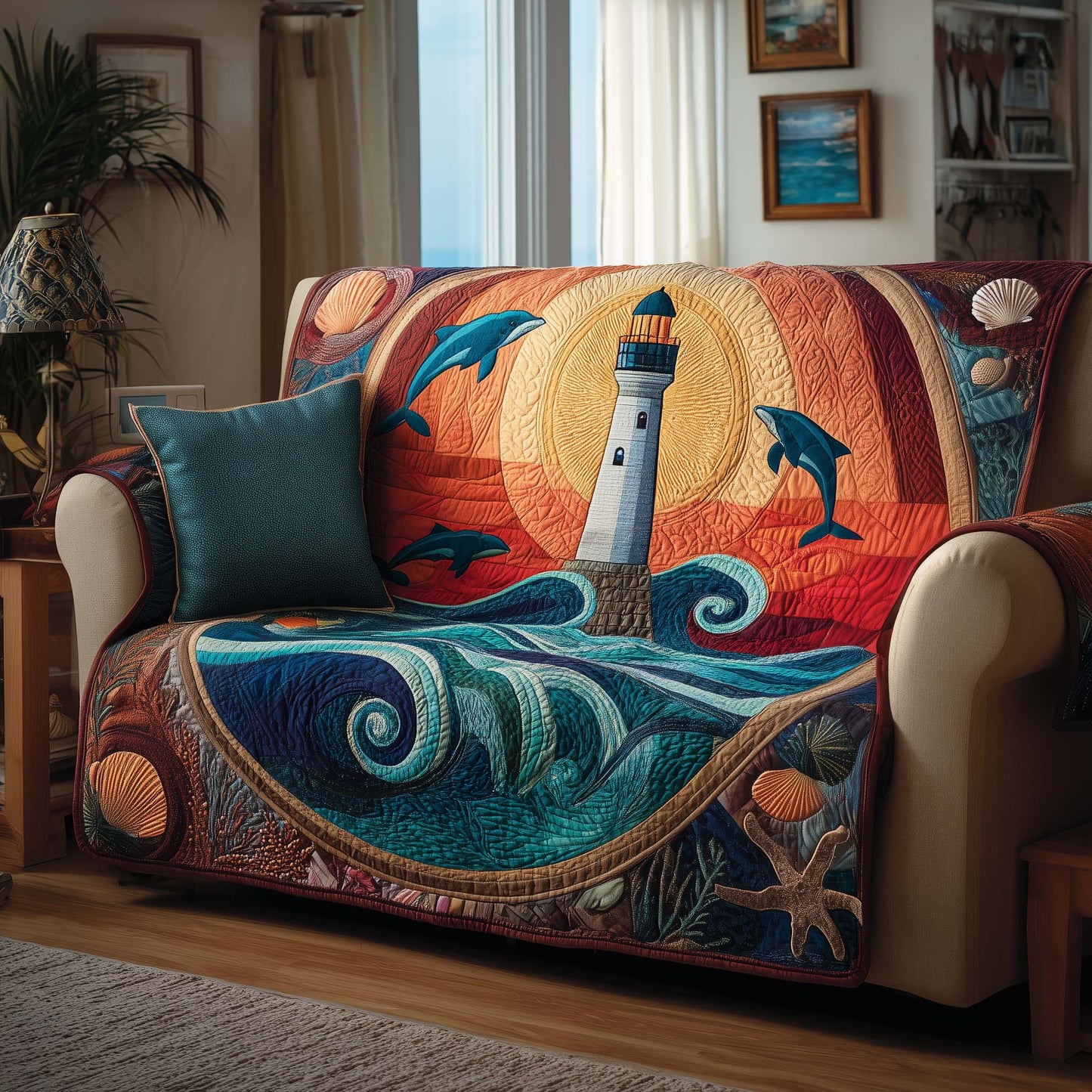 Guiding Light Quilted Sofa Cover GFTOYC1570