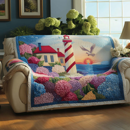 Peace Light Quilted Sofa Cover GFTOYC1574