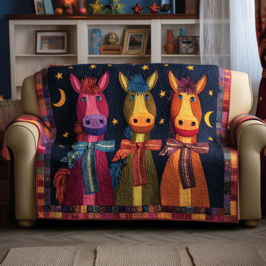 Funky Horse Quilted Sofa Cover GFTOYC1579