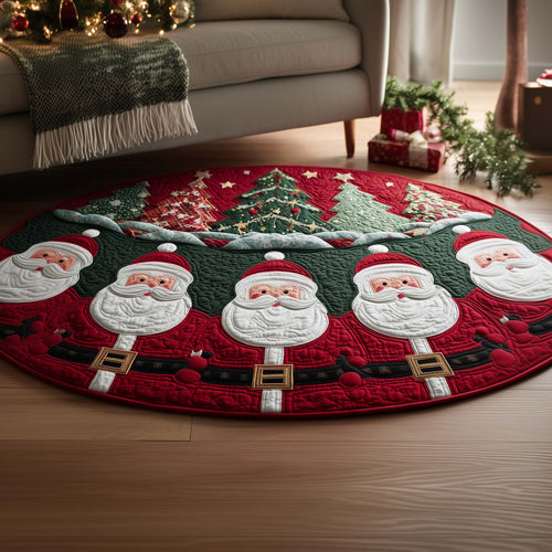 Santa Bliss Quilted Round Mat GFTOYC1622