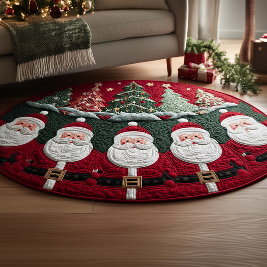 Santa Bliss Quilted Round Mat GFTOYC1622