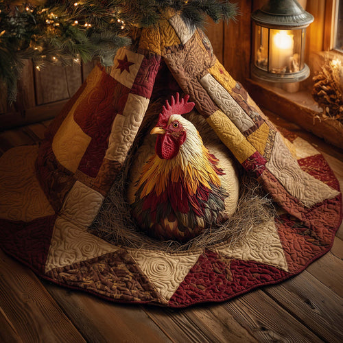 Cozy Chicken Quilted Tree Skirt GFTOYC1659